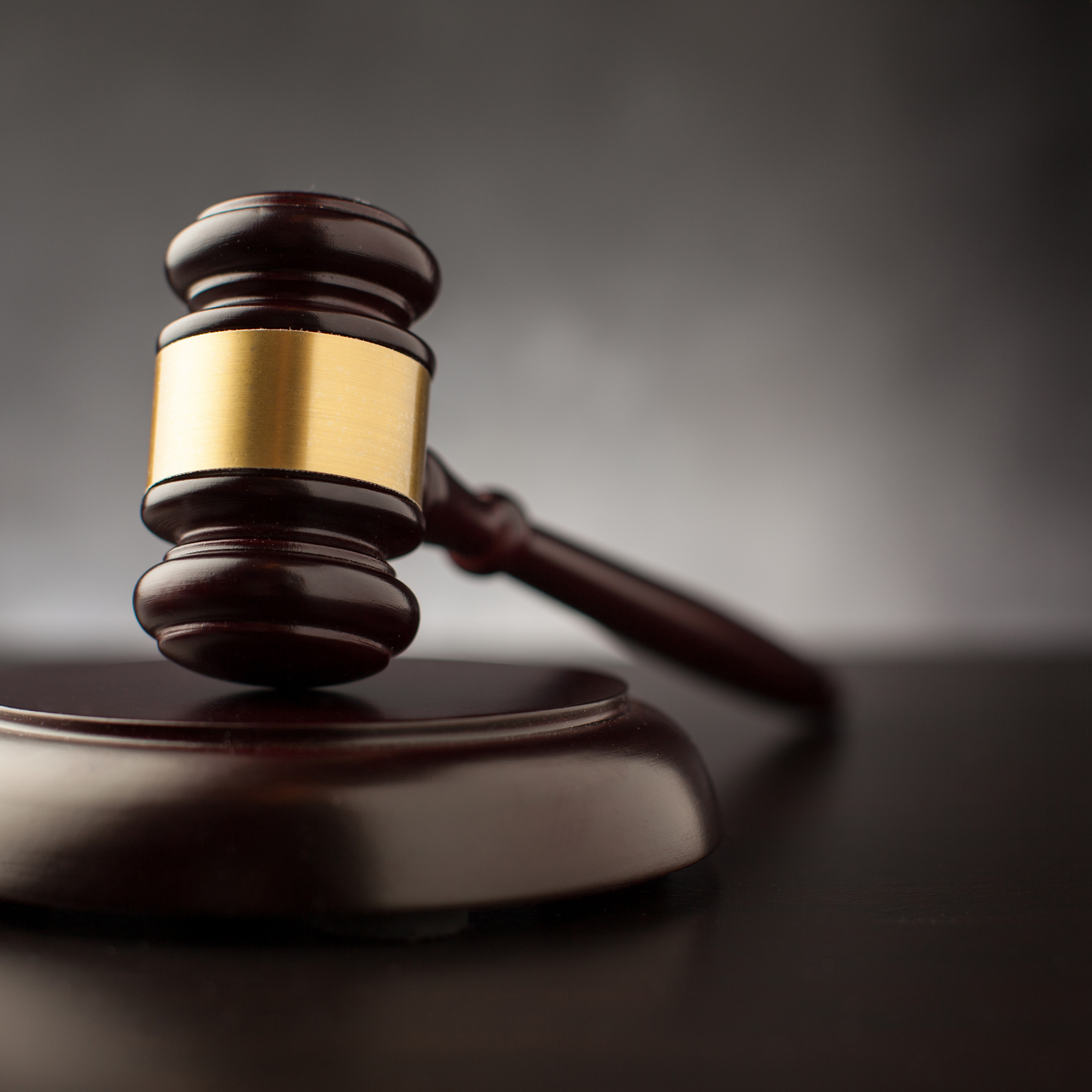Gavel on a desk